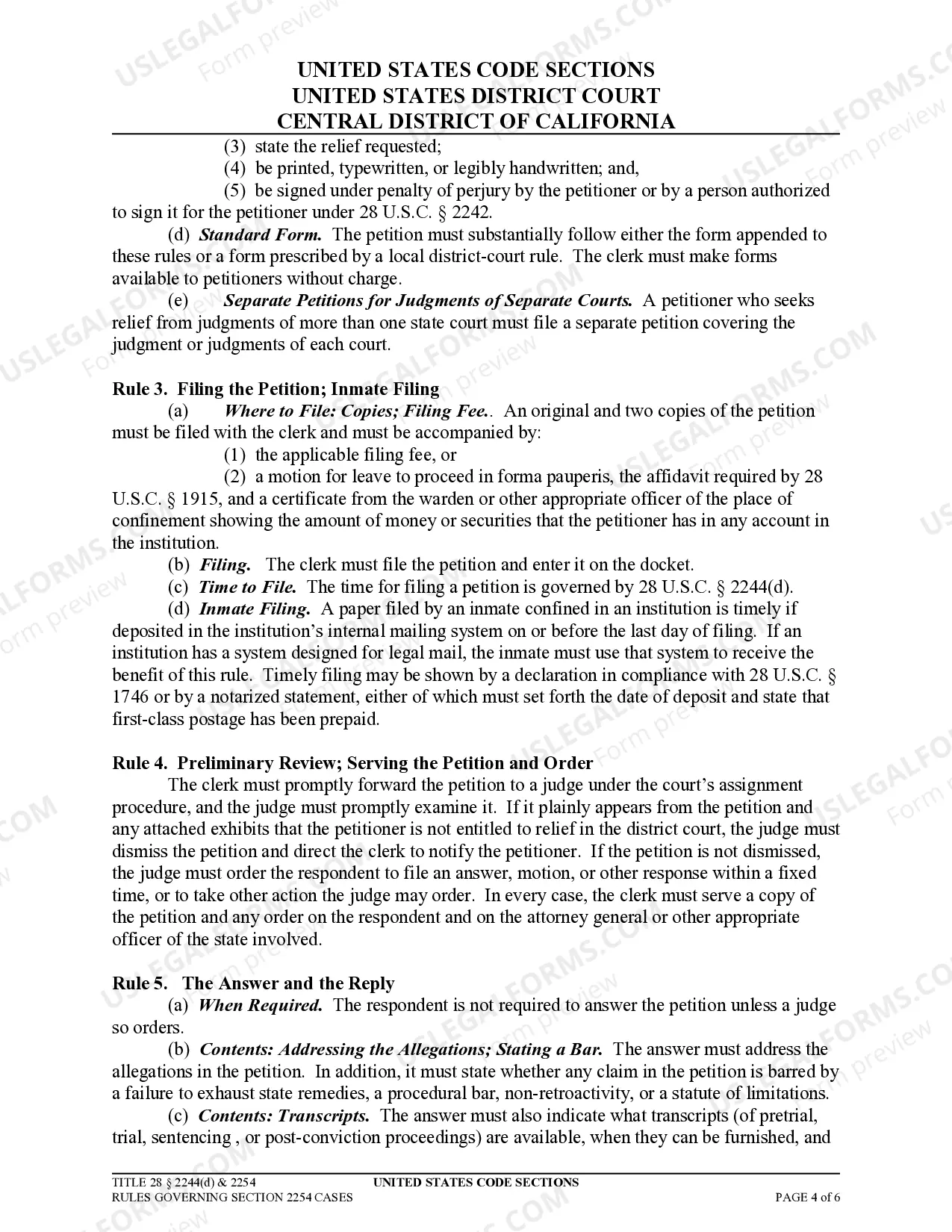 Preview State Habeas Corpus Packet