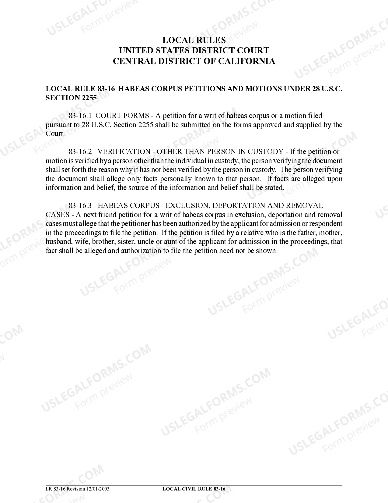 Preview State Habeas Corpus Packet