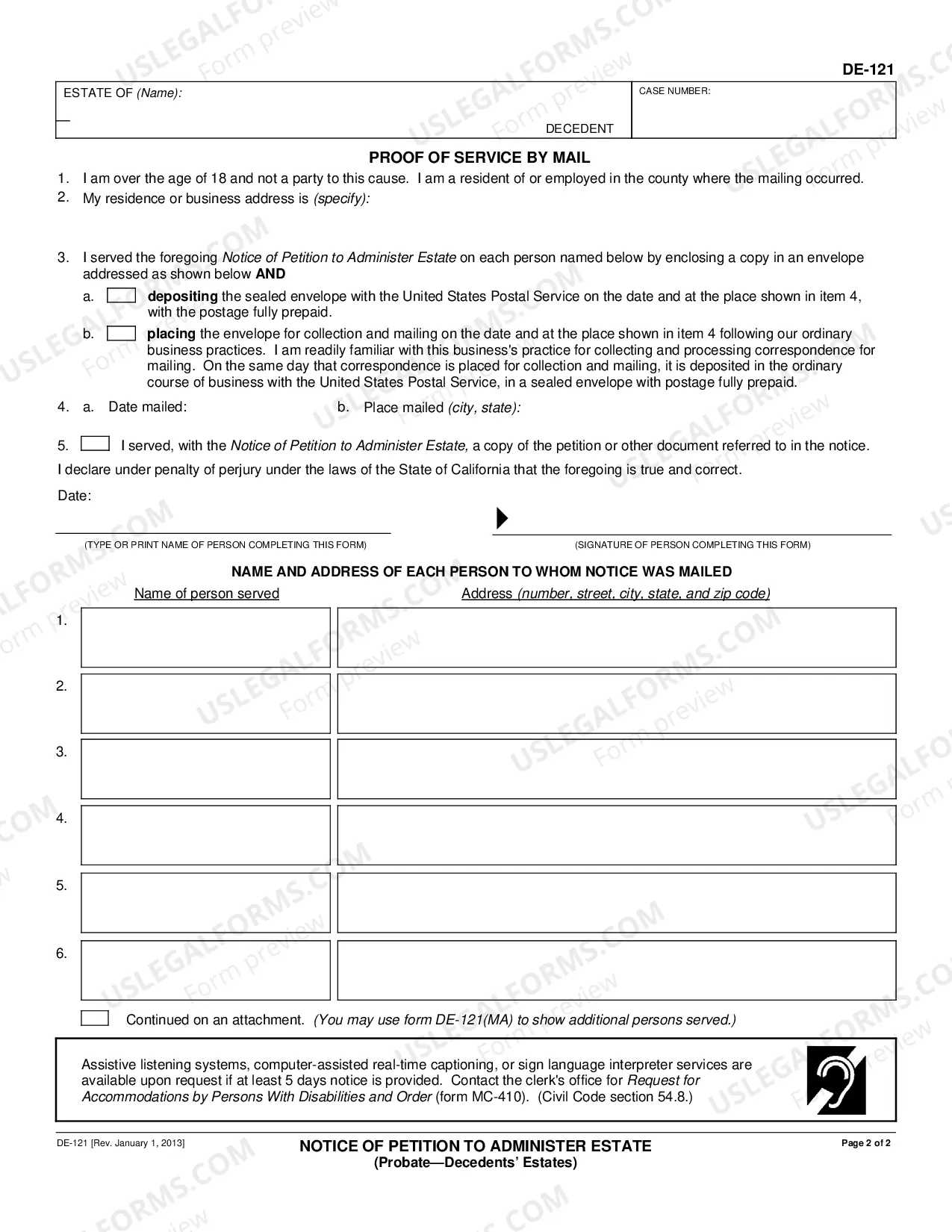 Preview Notice of Petition to Administer Estate