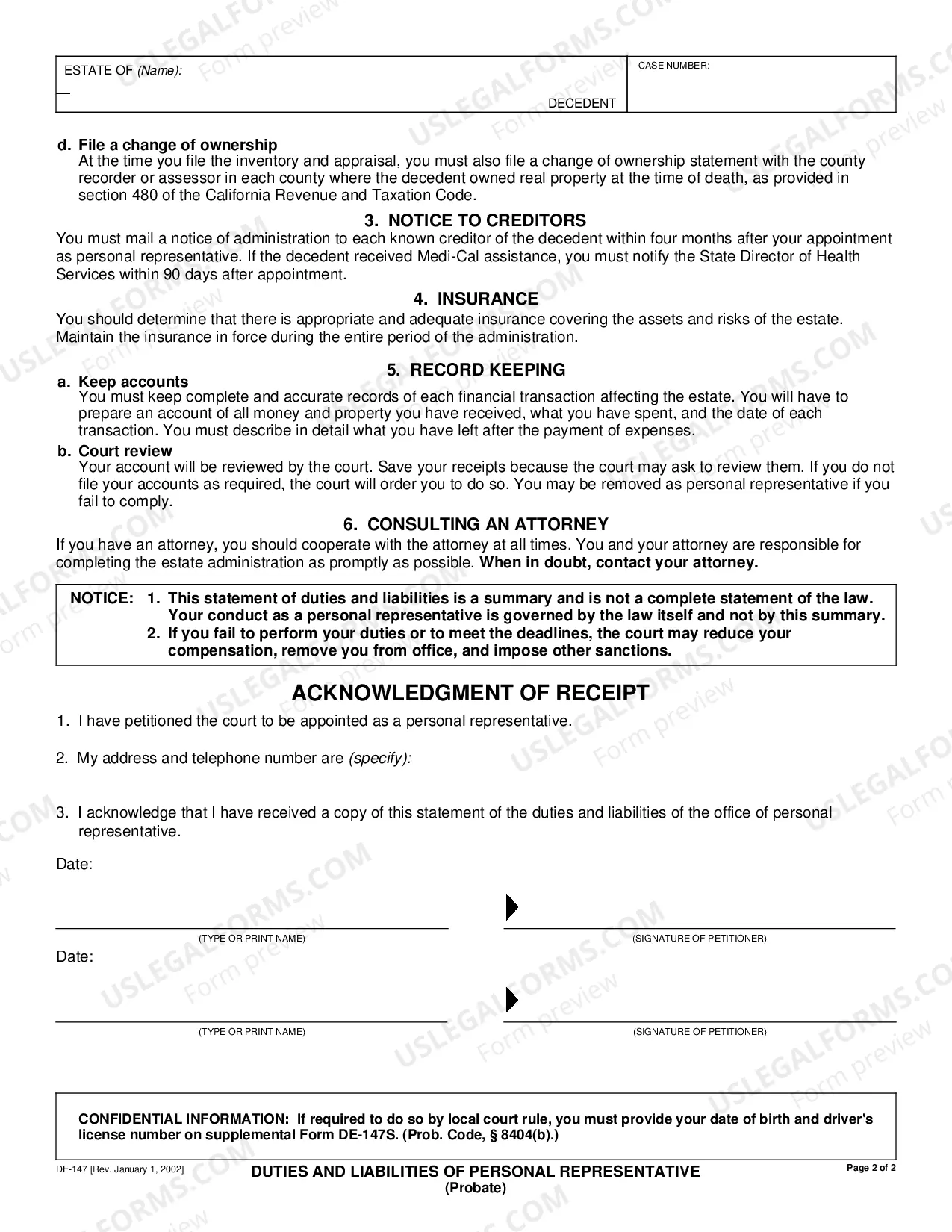 Preview Duties and Liabilities of Personal Representative