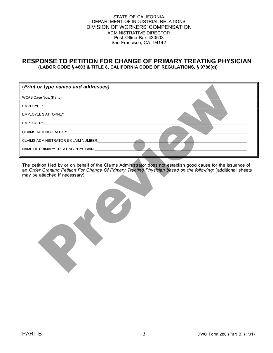 page 2 Petition for Change of Physician for Workers' Compensation preview