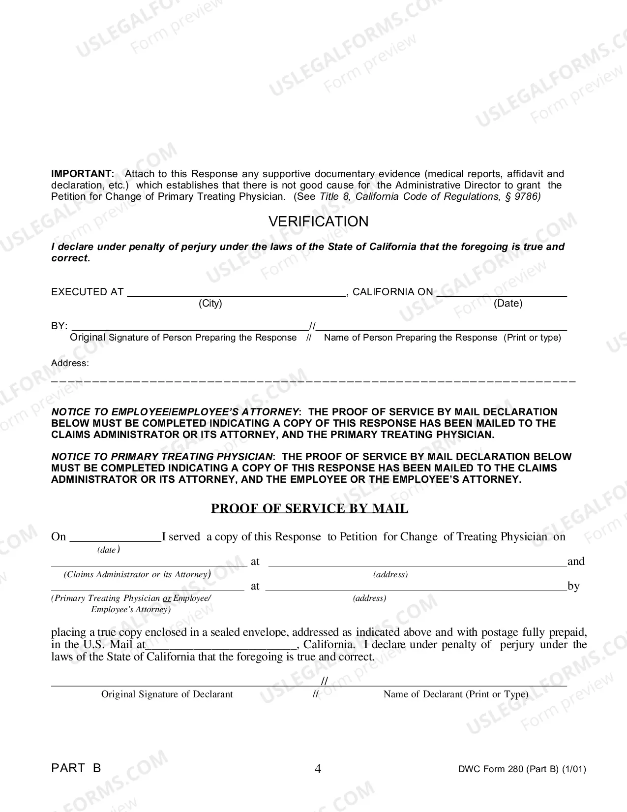 Preview Petition for Change of Physician for Workers' Compensation