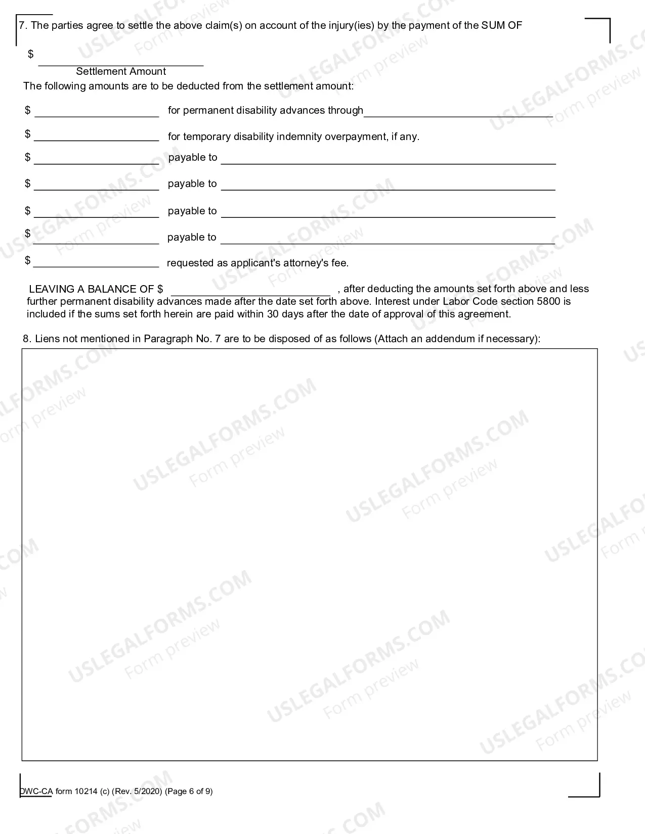 Preview Order Approving Compromise And Release