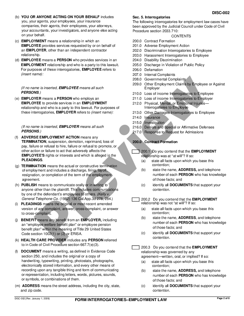 california-form-interrogatories-employment-law-form-interrogatories