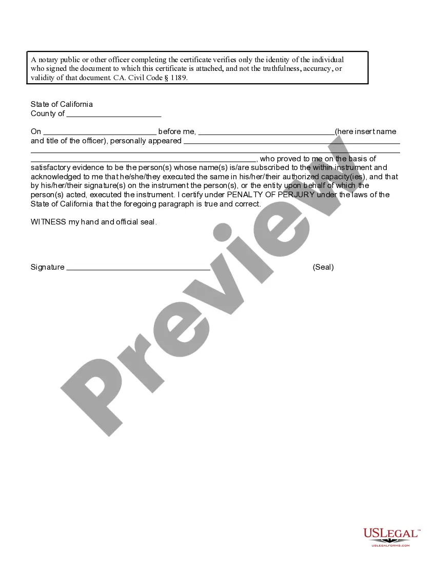 Preview Homestead Declaration for Single Person