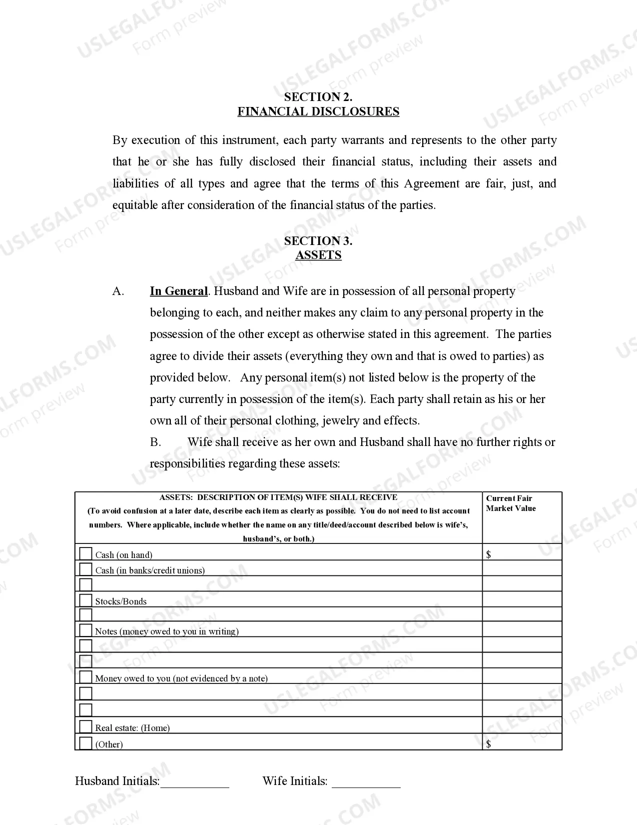 Preview Marital Legal Separation and Property Settlement Agreement where Minor Children and Parties May have Joint Property or Debts and Divorce Action Filed
