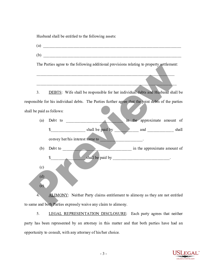 Non-judicial Settlement Agreement Form 