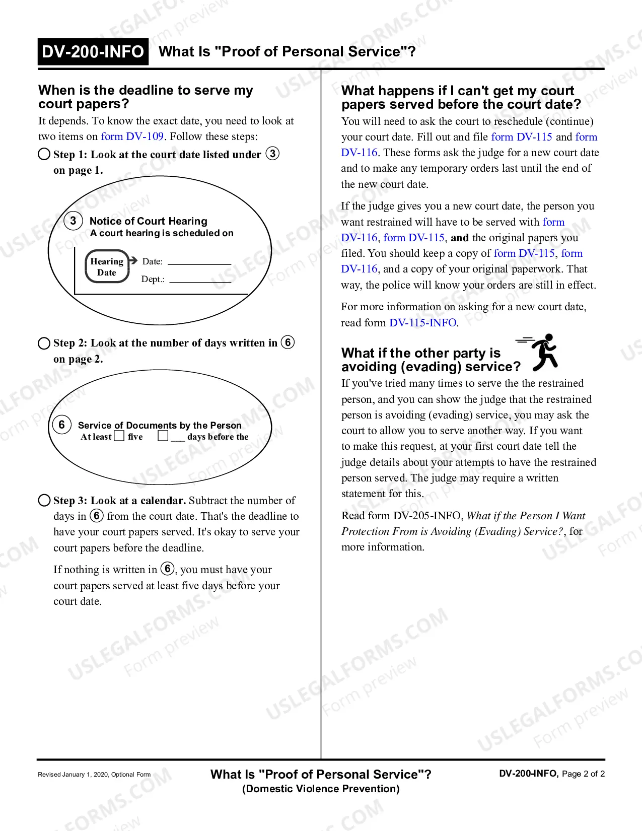 Preview What is Proof of Personal Service - Domestic Violence Prevention