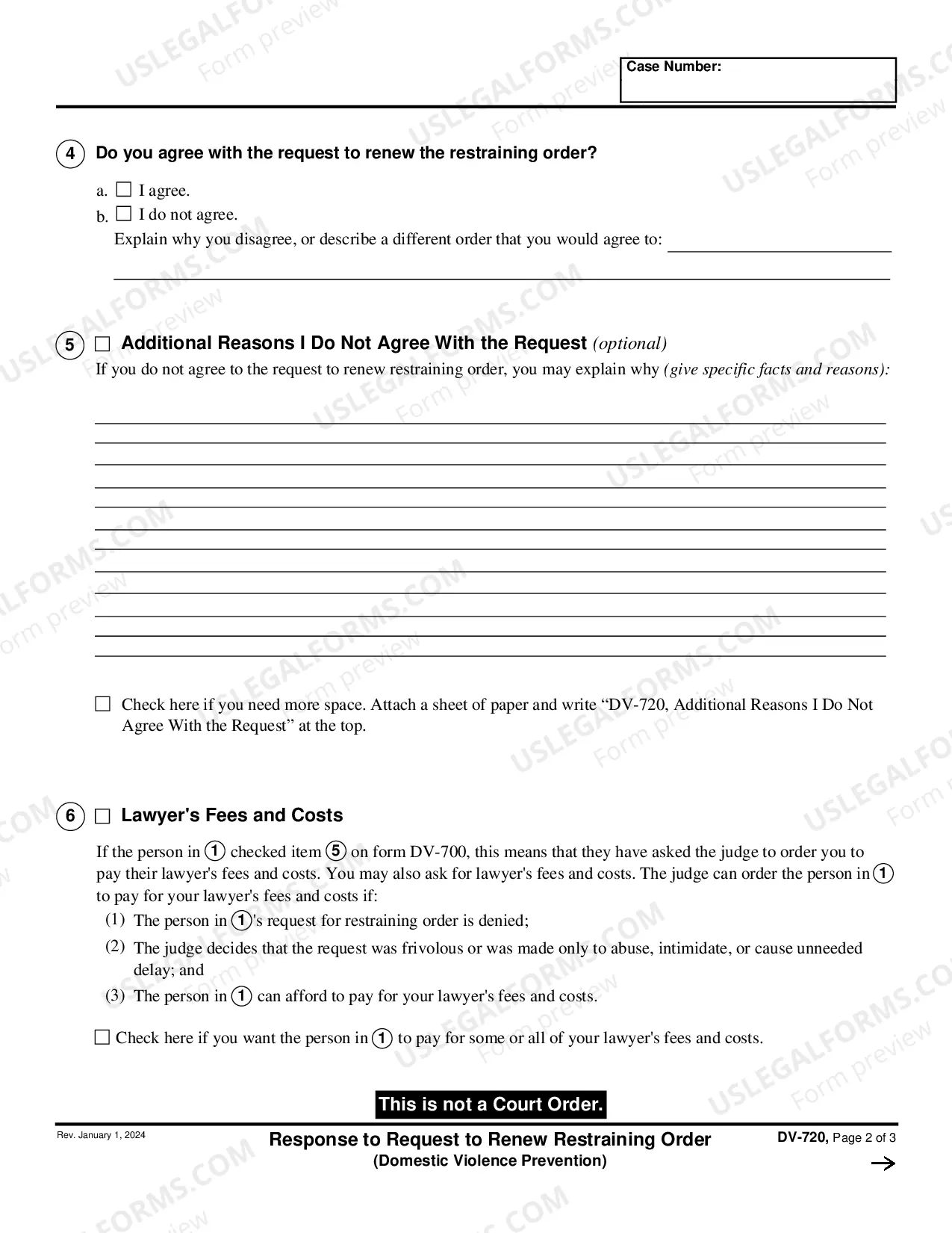 Preview How Do I Ask the Court to Renew my Restraining Order - Domestic Violence