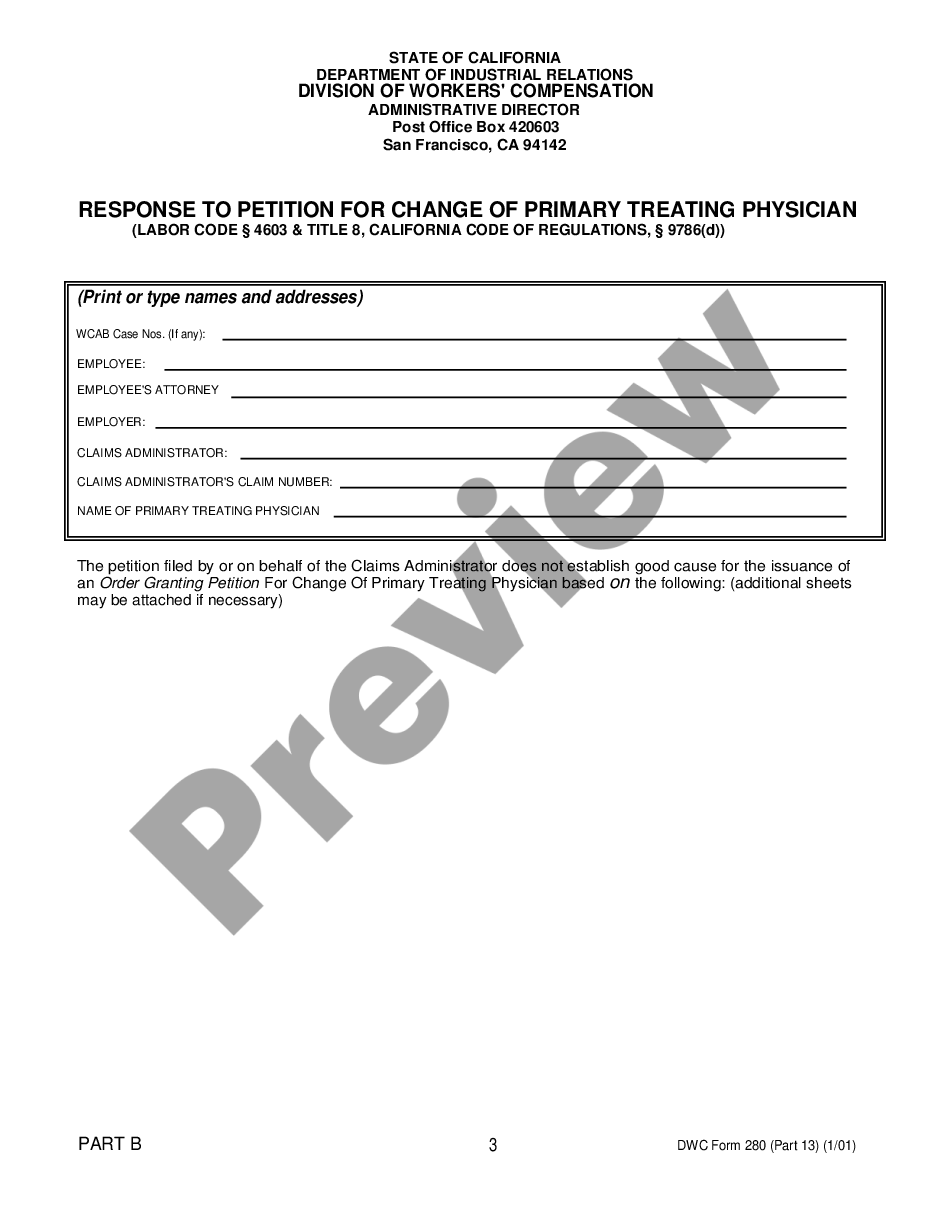 page 2 Petition For Change of Primary Treating Physician preview