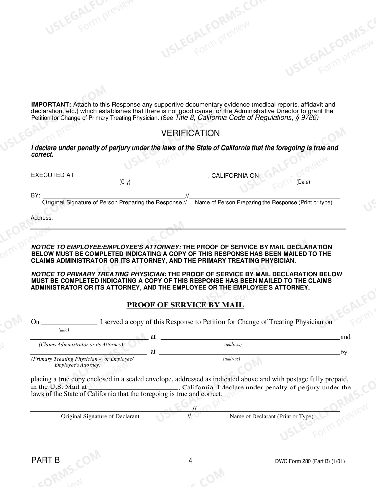 Preview Petition For Change Of Primary Treating Physician