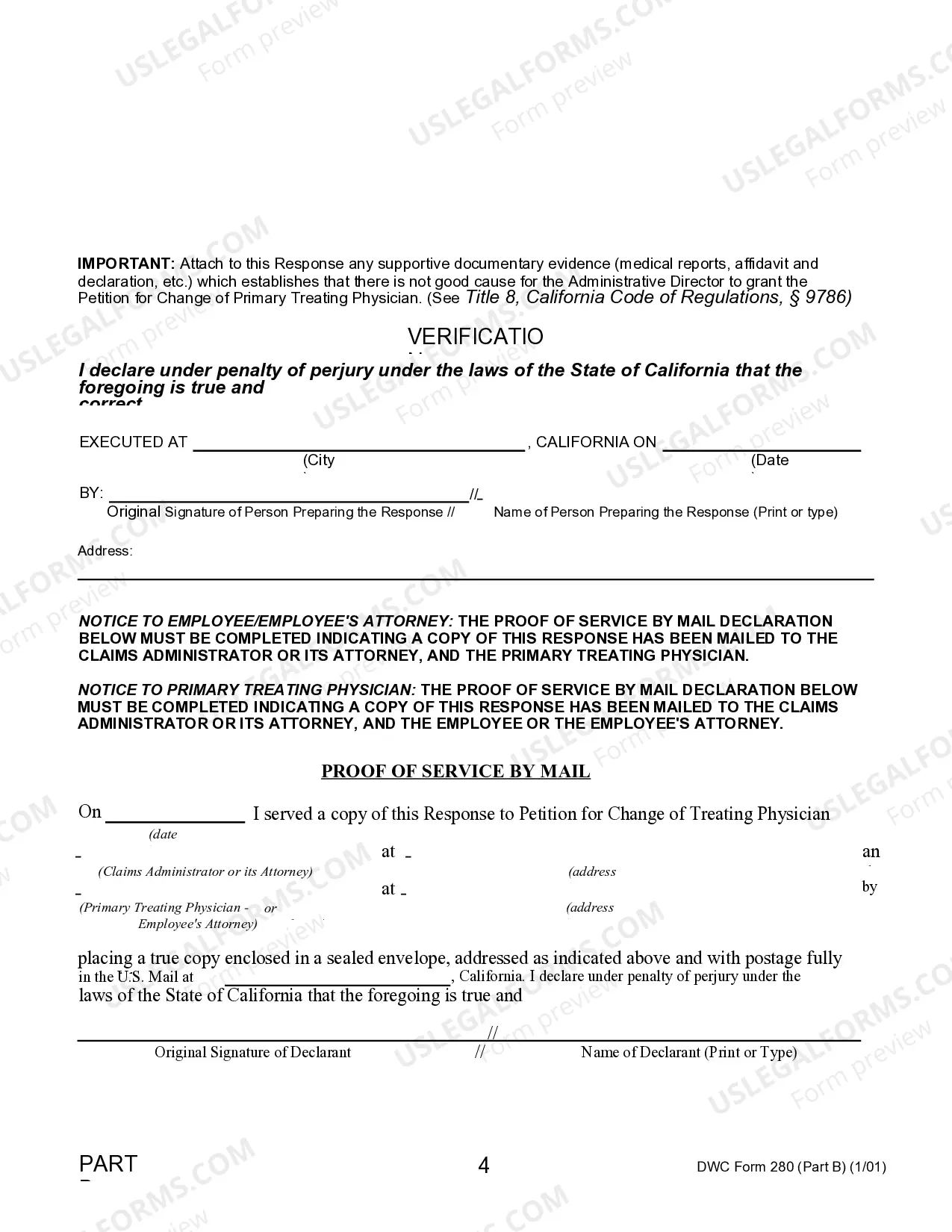 Preview Petition for Change of Physician for Workers' Compensation