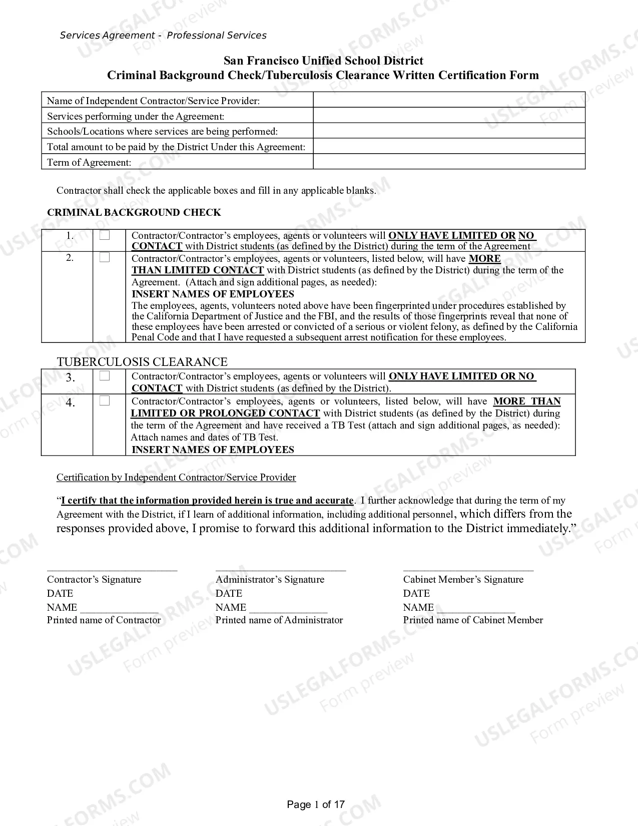 Preview Services Agreement - Professional Services