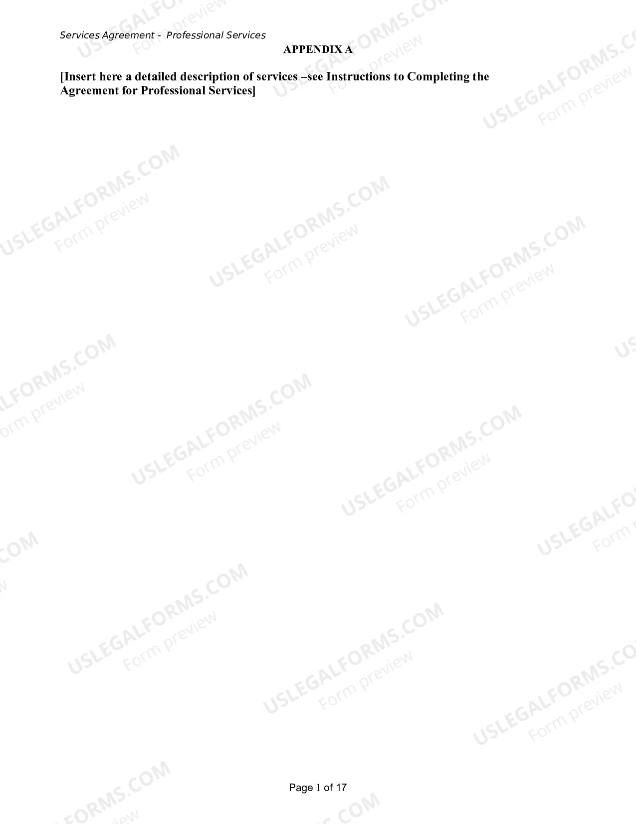 Preview Services Agreement - Professional Services