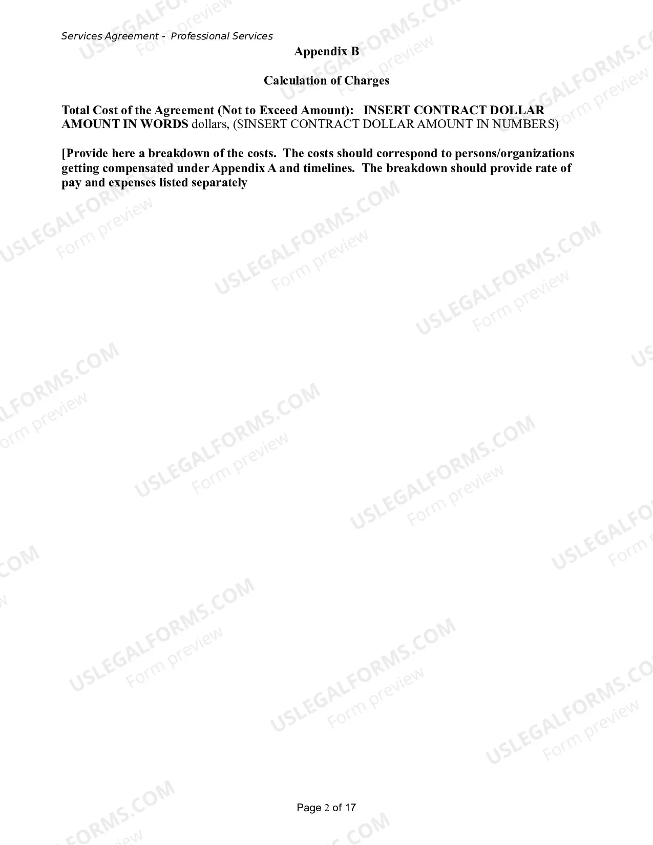 Preview Services Agreement - Professional Services