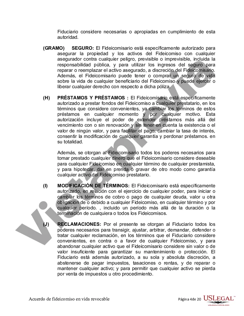 Preview Fideicomiso en vida para una persona soltera, divorciada o viuda (o viudo) con hijos