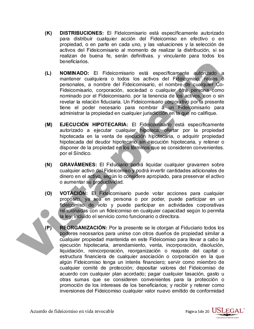 Preview Fideicomiso en vida para una persona soltera, divorciada o viuda (o viudo) con hijos