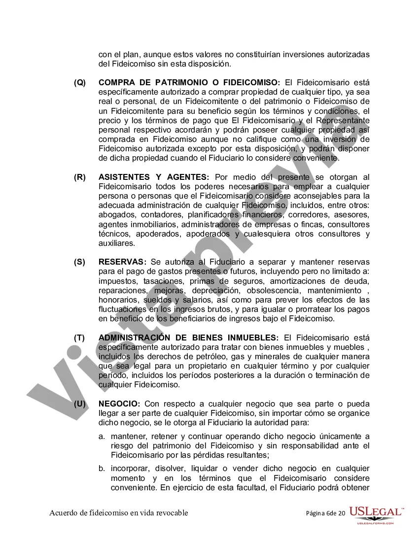 Preview Fideicomiso en vida para una persona soltera, divorciada o viuda (o viudo) con hijos