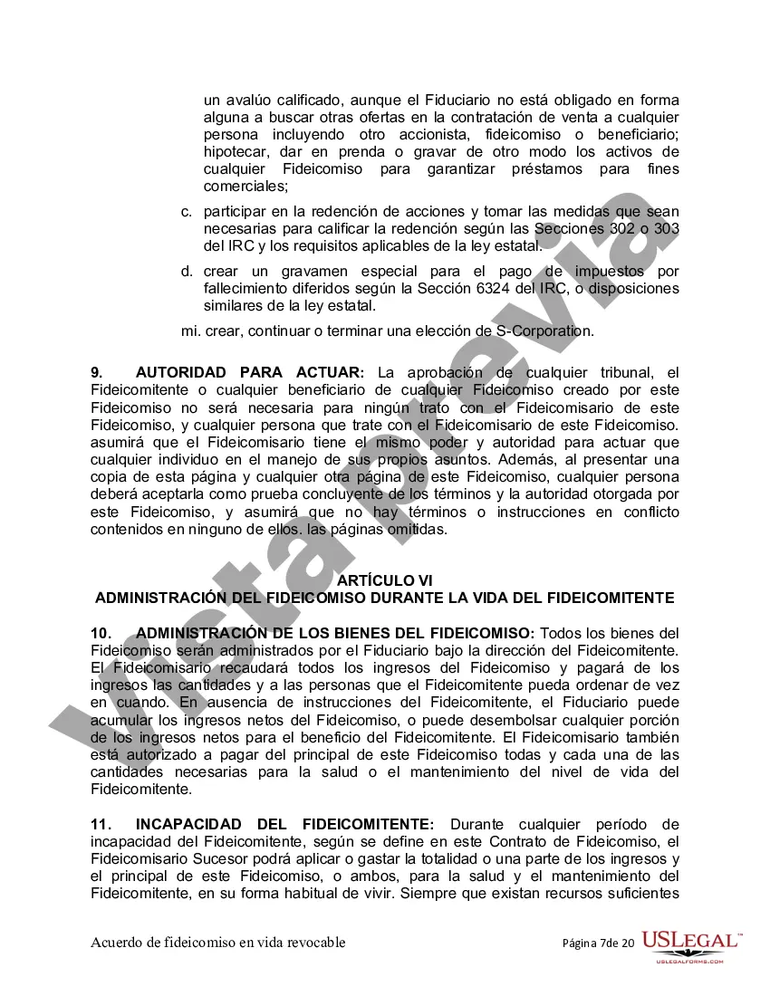 Preview Fideicomiso en vida para una persona soltera, divorciada o viuda (o viudo) con hijos