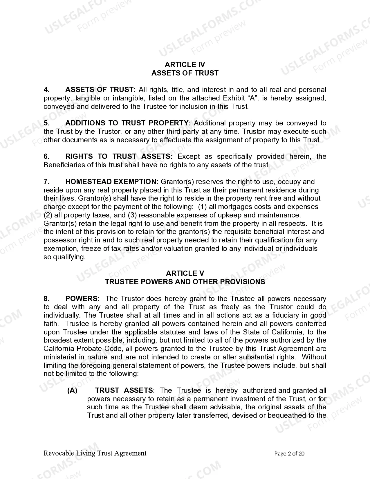 Preview Living Trust for individual, Who is Single, Divorced or Widow (or Widower) with Children