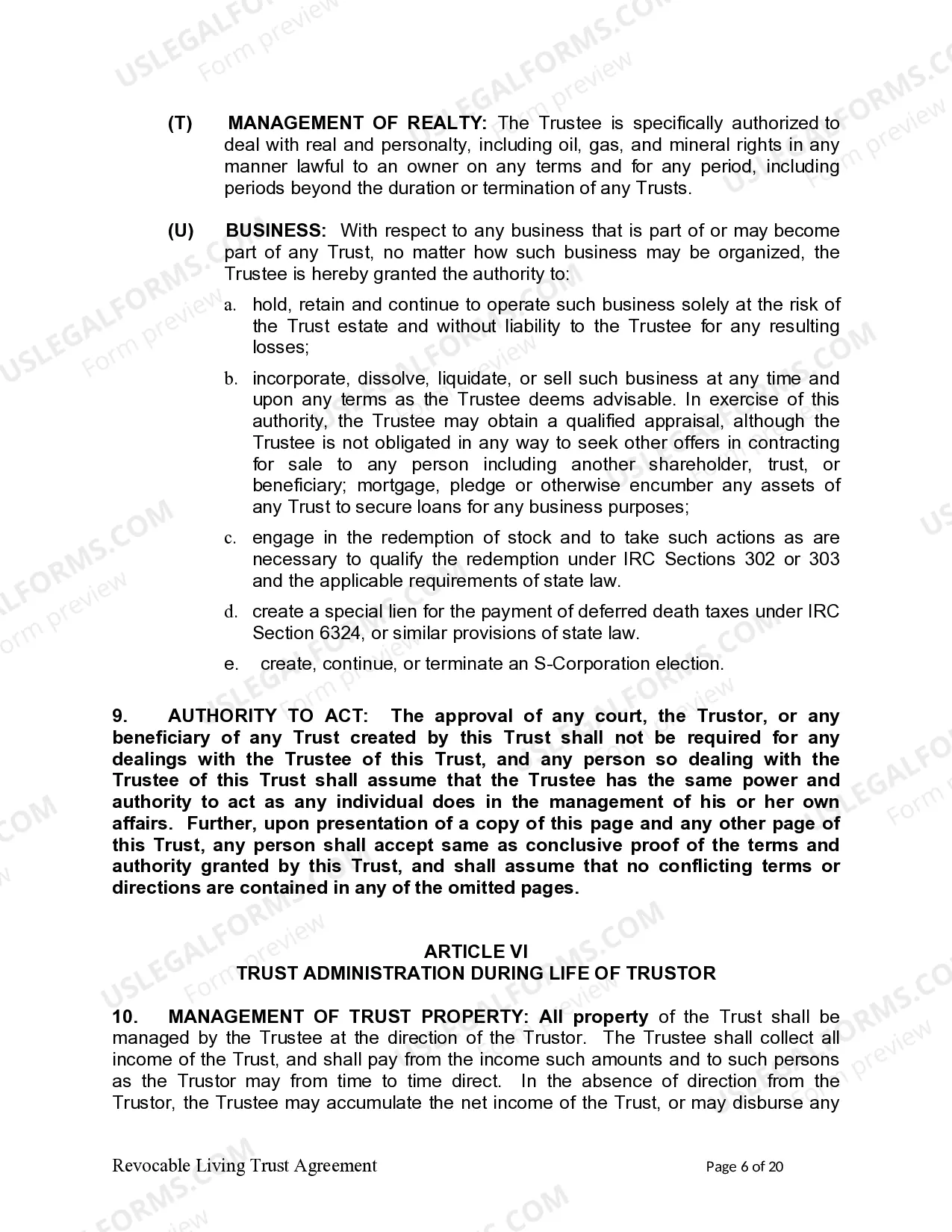 Preview Living Trust for individual, Who is Single, Divorced or Widow (or Widower) with Children