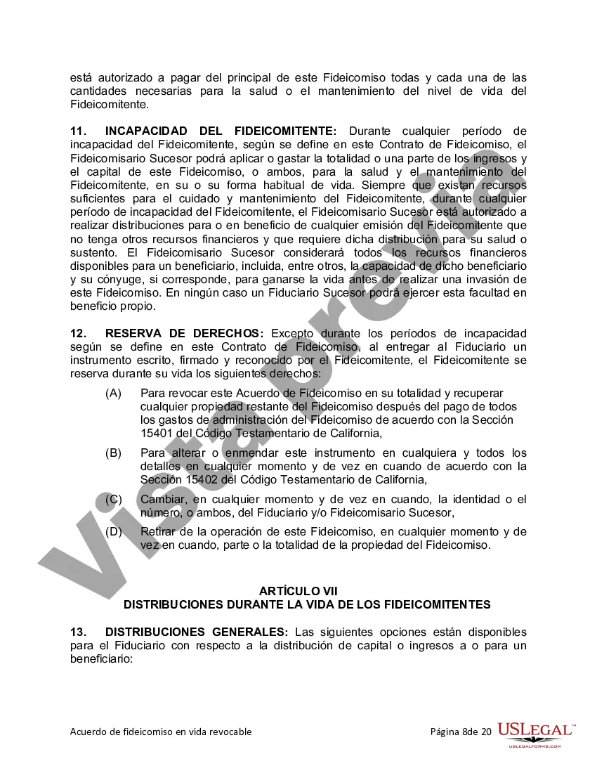 Preview Fideicomiso en vida para esposo y esposa con un hijo