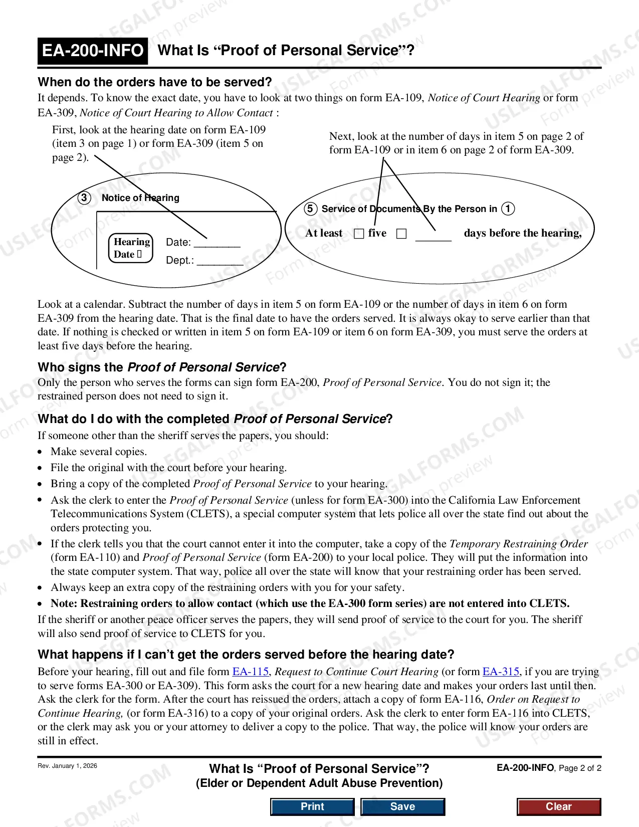 Preview What is Proof of Personal Service - Elder or Dependent Adult Abuse Prevention
