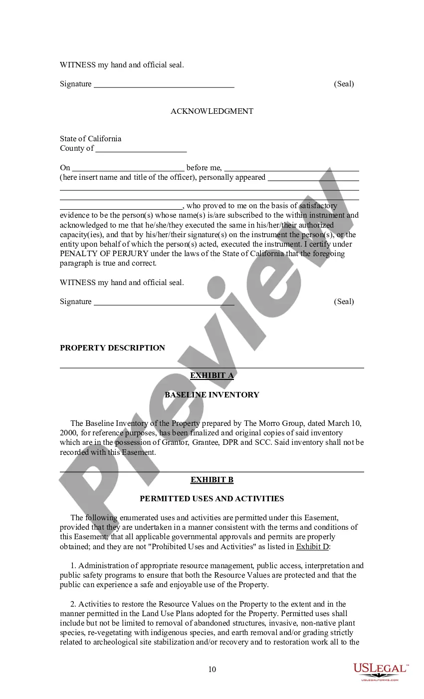 Get Conservation Easement Deed Preview Conservation Easement Deed