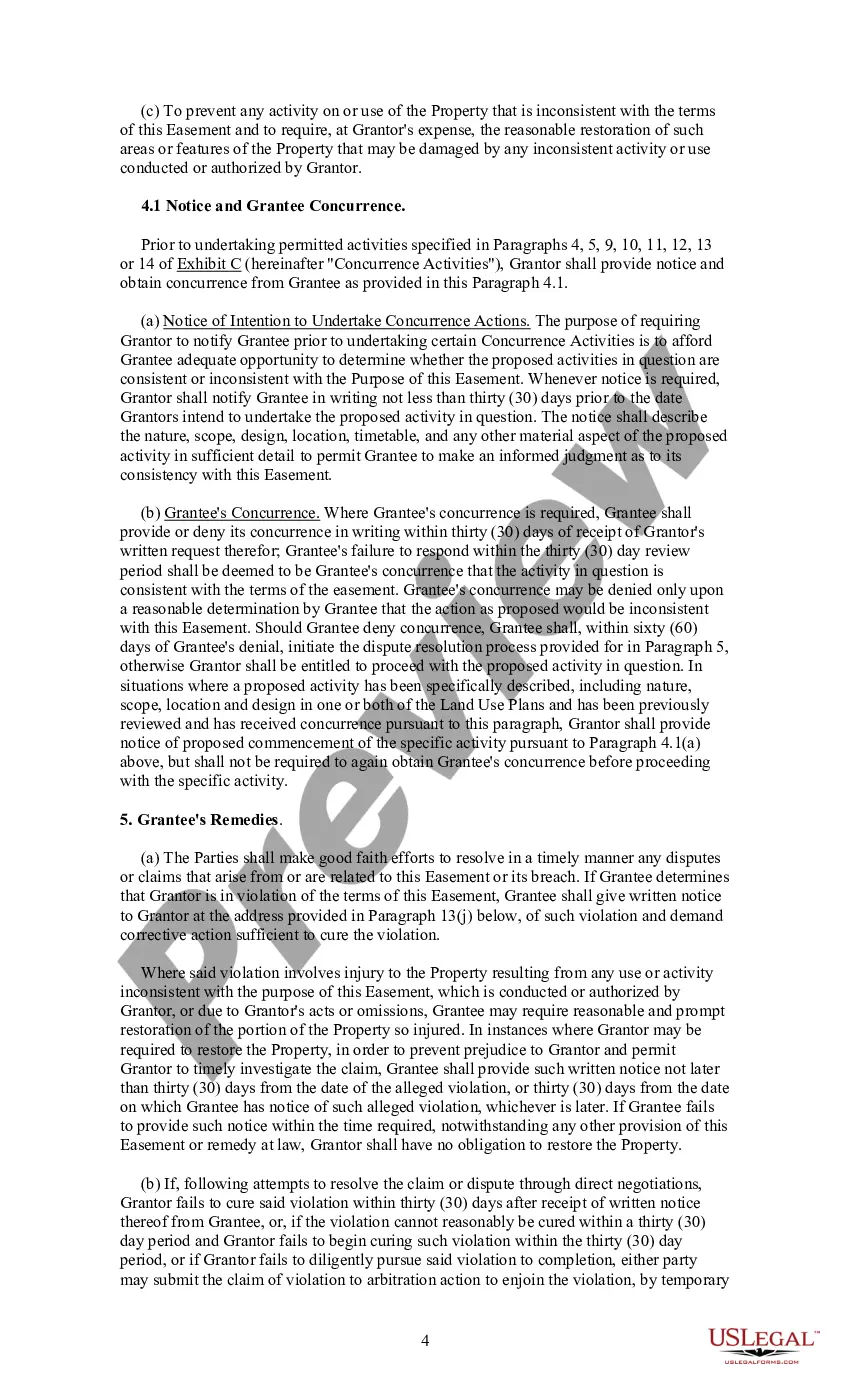 Get Conservation Easement Deed Preview Conservation Easement Deed