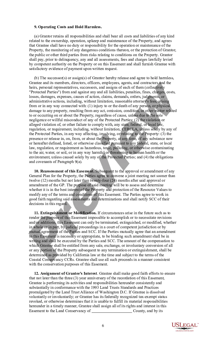 Get Conservation Easement Deed Preview Conservation Easement Deed