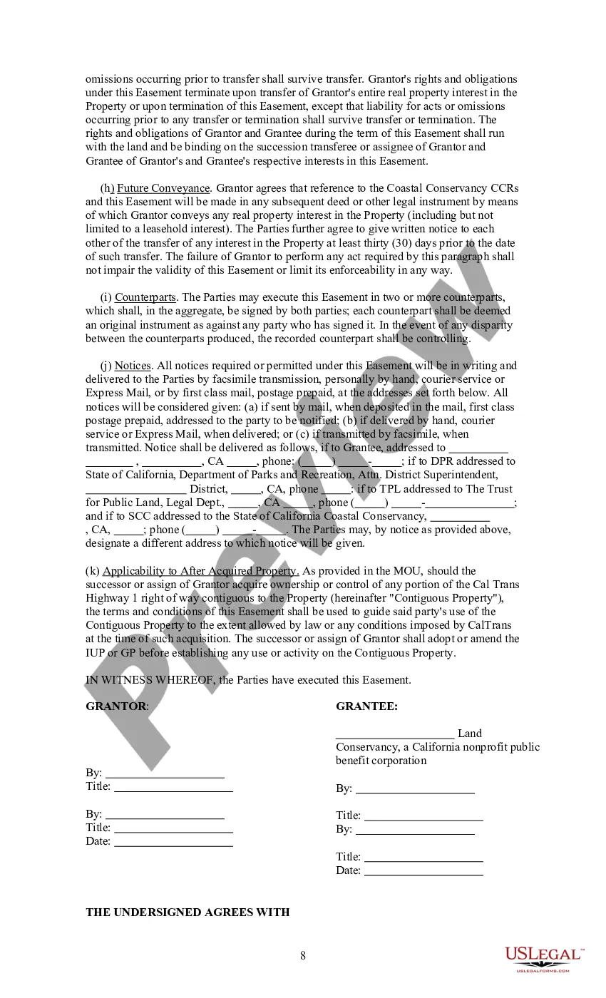 Get Conservation Easement Deed Preview Conservation Easement Deed