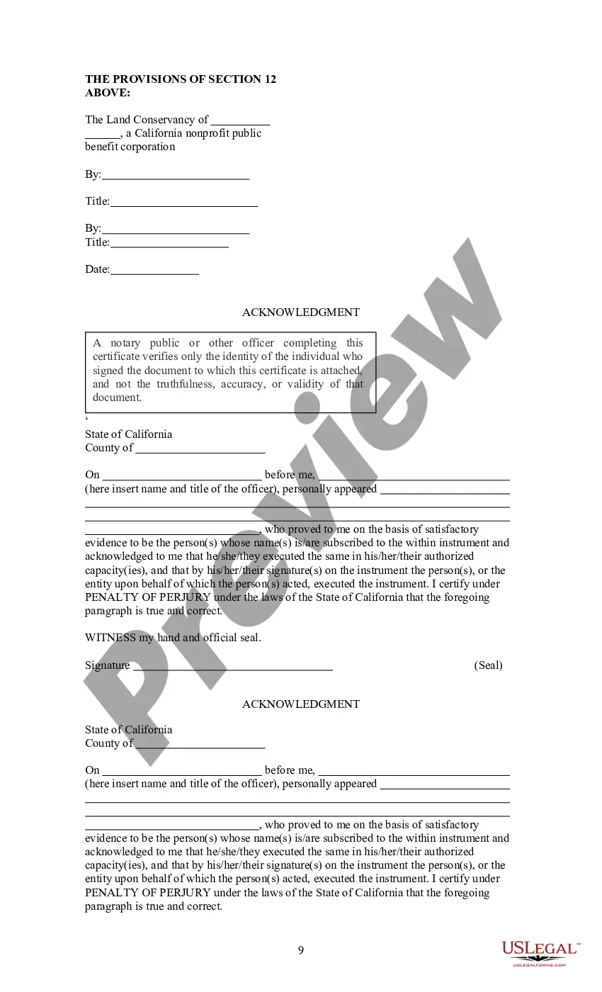 Get Conservation Easement Deed Preview Conservation Easement Deed