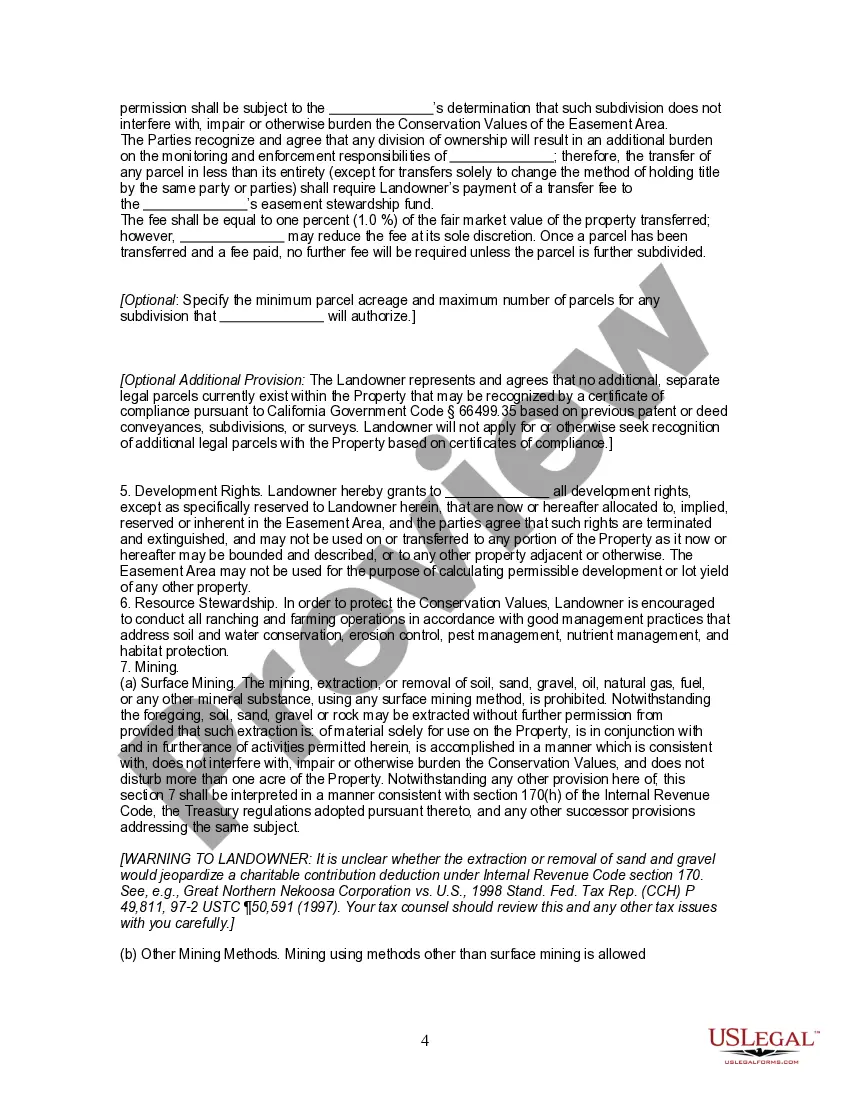 Get Deed of Agricultural Conservation Easement and Agreement Concerning Easement Rights Preview Deed of Agricultural Conservation Easement and Agreement Concerning Easement Rights