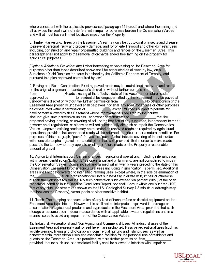 Get Deed of Agricultural Conservation Easement and Agreement Concerning Easement Rights Preview Deed of Agricultural Conservation Easement and Agreement Concerning Easement Rights