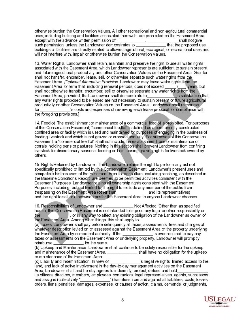 Get Deed of Agricultural Conservation Easement and Agreement Concerning Easement Rights Preview Deed of Agricultural Conservation Easement and Agreement Concerning Easement Rights