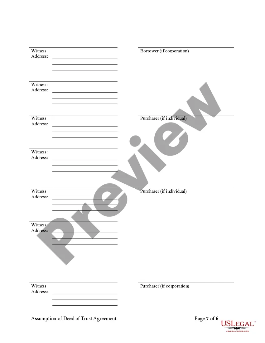 Get Assumption Agreement of Deed of Trust and Release of Original Mortgagors Preview Assumption Agreement of Deed of Trust and Release of Original Mortgagors