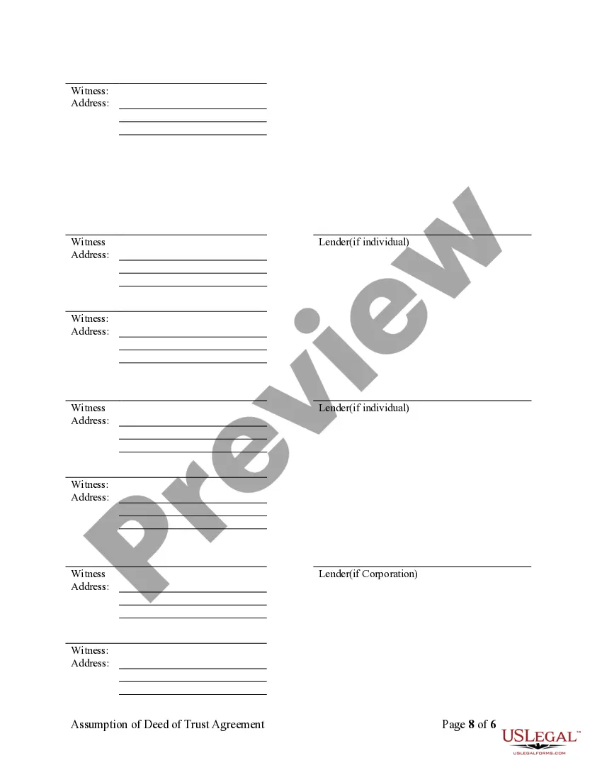 Get Assumption Agreement of Deed of Trust and Release of Original Mortgagors Preview Assumption Agreement of Deed of Trust and Release of Original Mortgagors