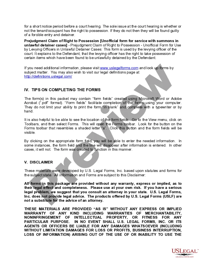 Get California Landlord Tenant Eviction / Unlawful Detainer Forms Package Preview California Landlord Tenant Eviction / Unlawful Detainer Forms Package