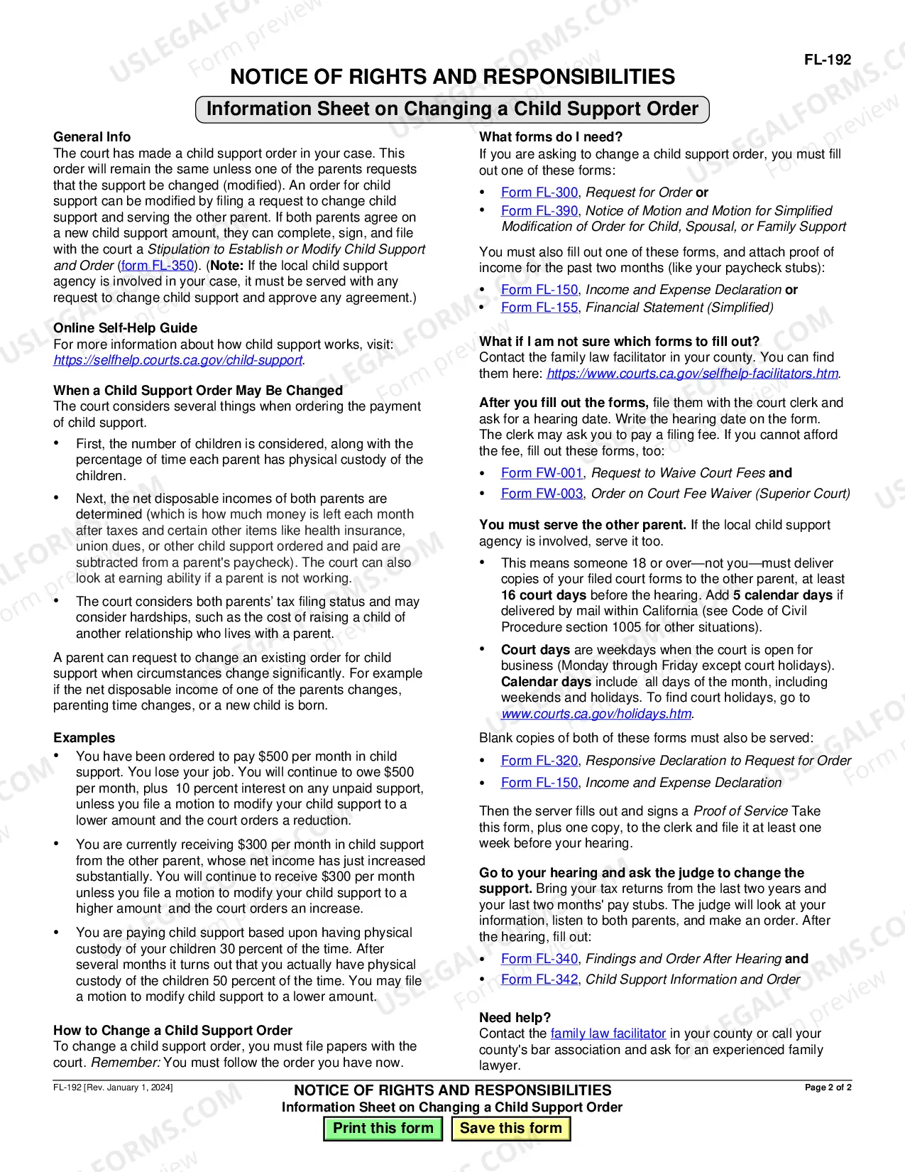 Preview Notice of Rights and Responsibilities - Health Care Costs and Reimbursement Procedures