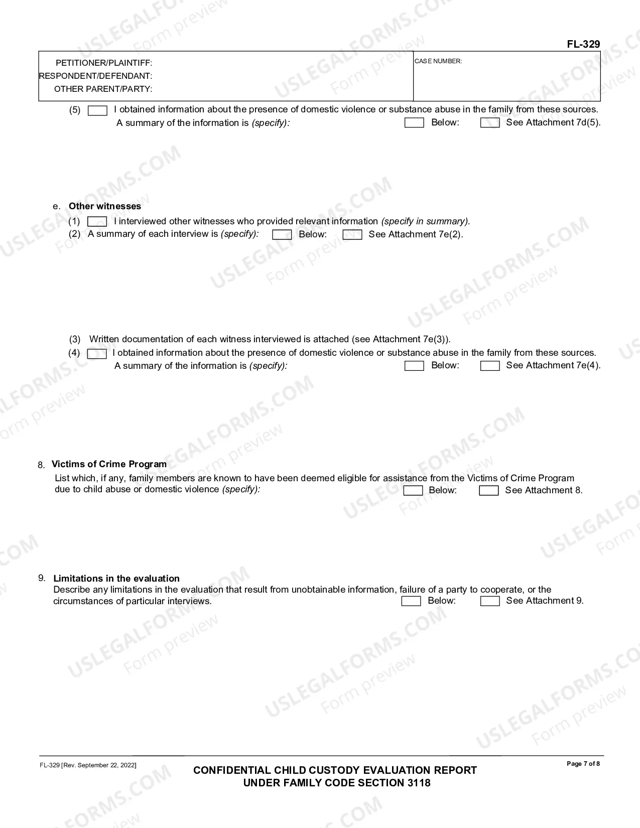 Preview Confidential Child Custoday Evaluation Report