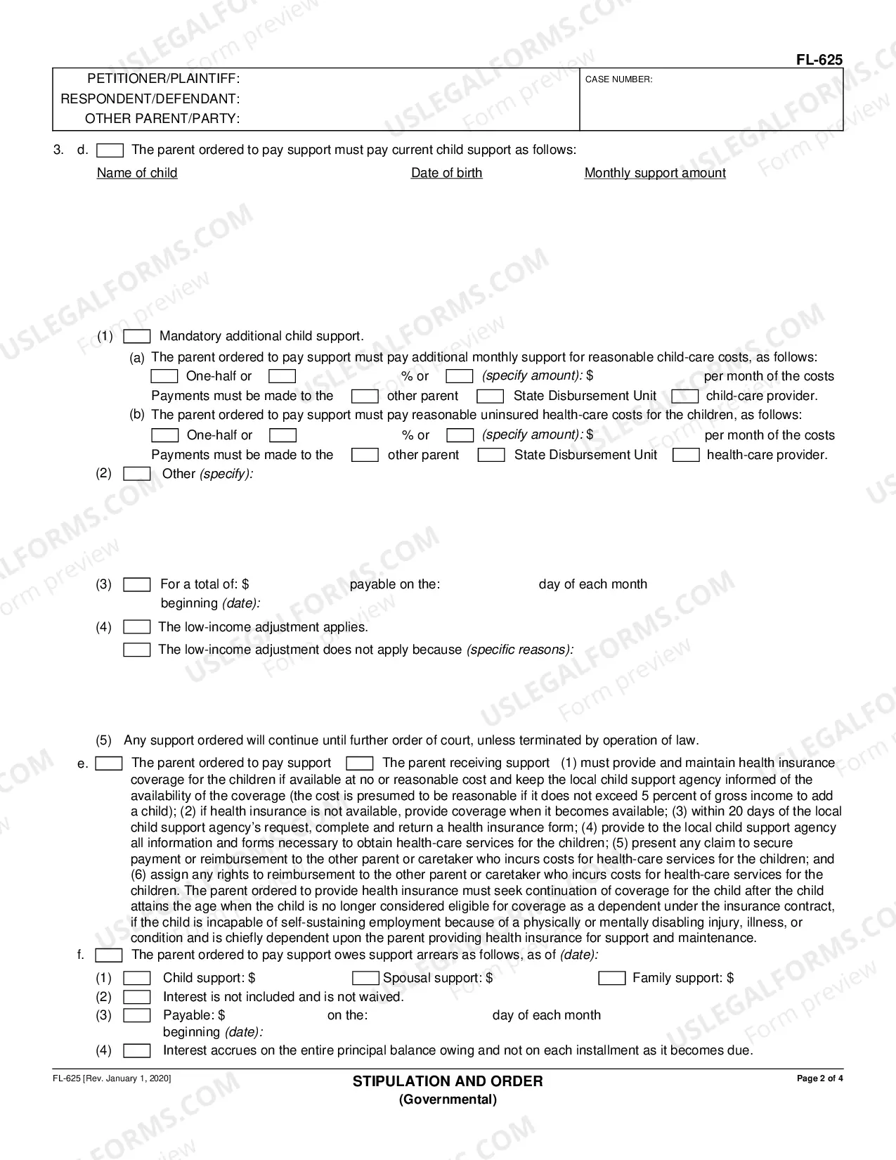 Preview Stipulation and Order - Governmental