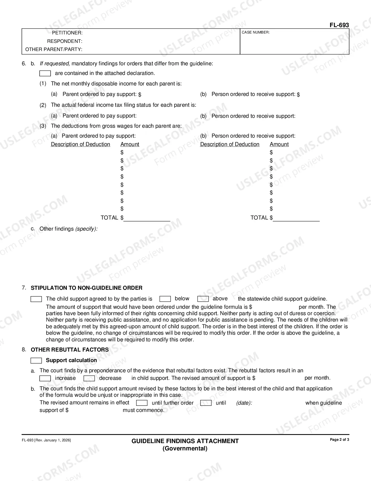Preview Guideline Findings Attachment - Governmental