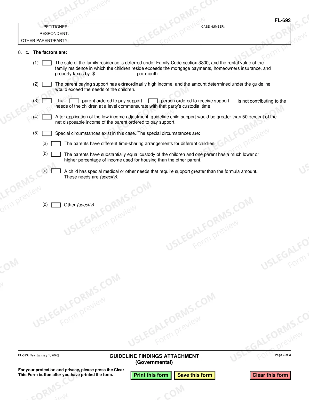 Preview Guideline Findings Attachment - Governmental