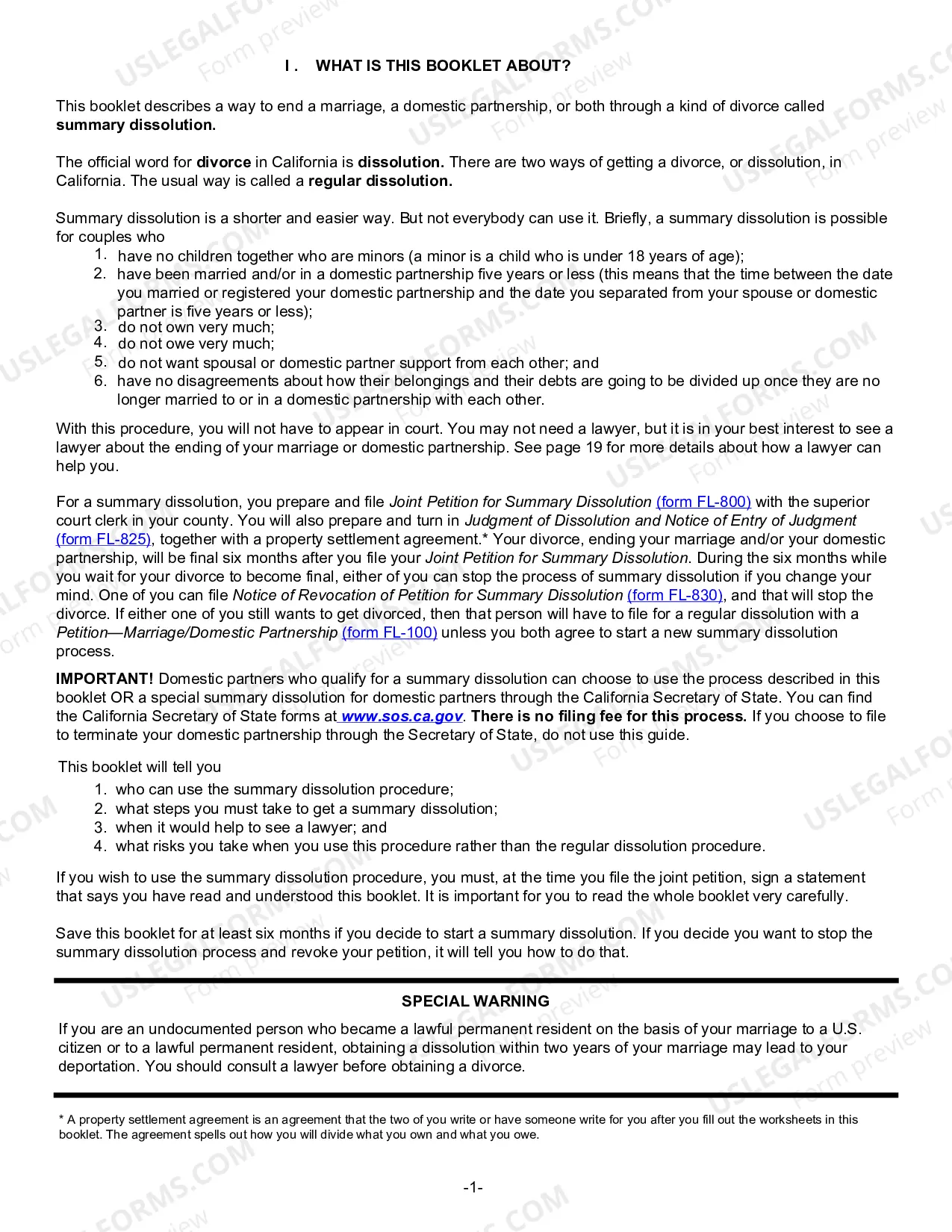 Preview Summary Dissolution Information - English