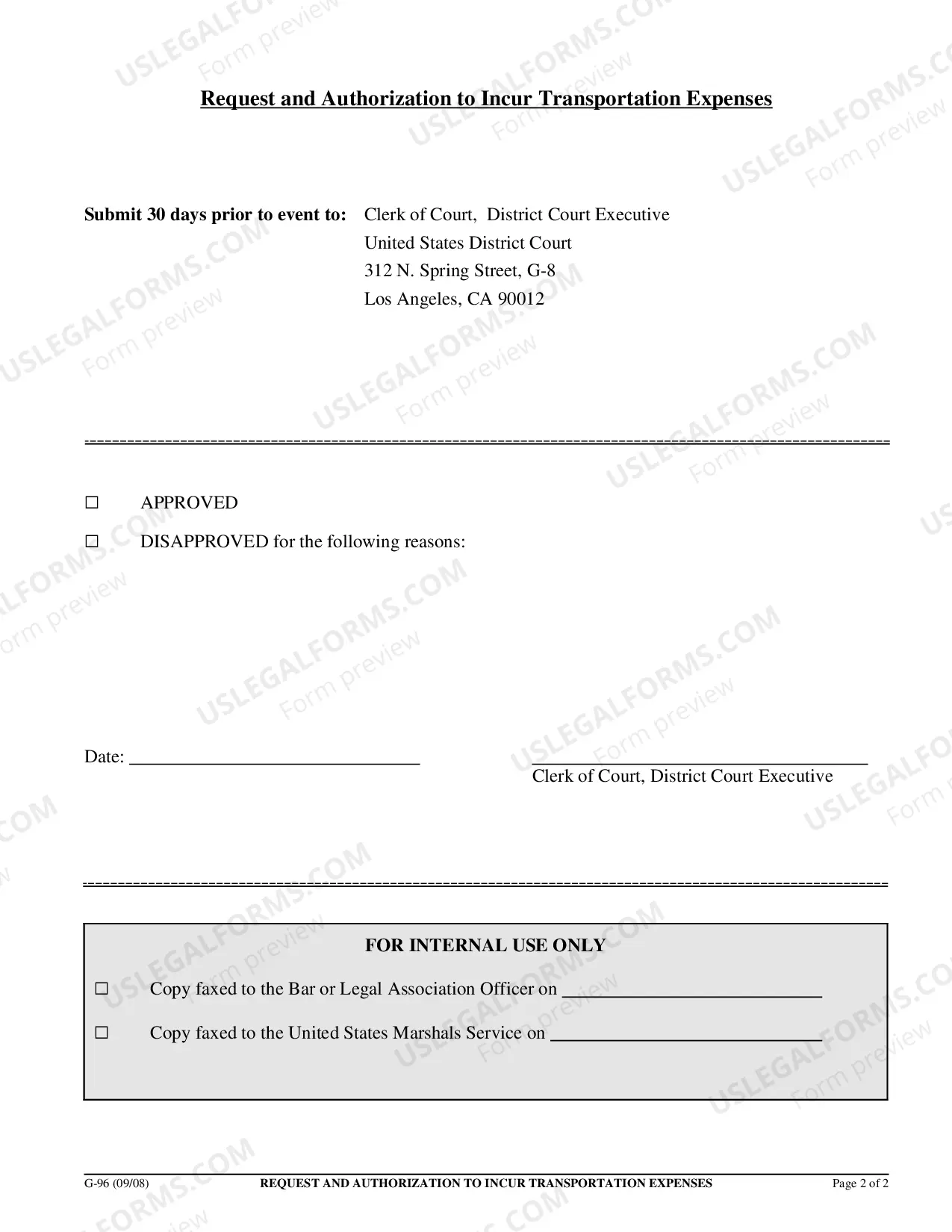 Preview Transportation Expense Request and Authorization - Bar Association