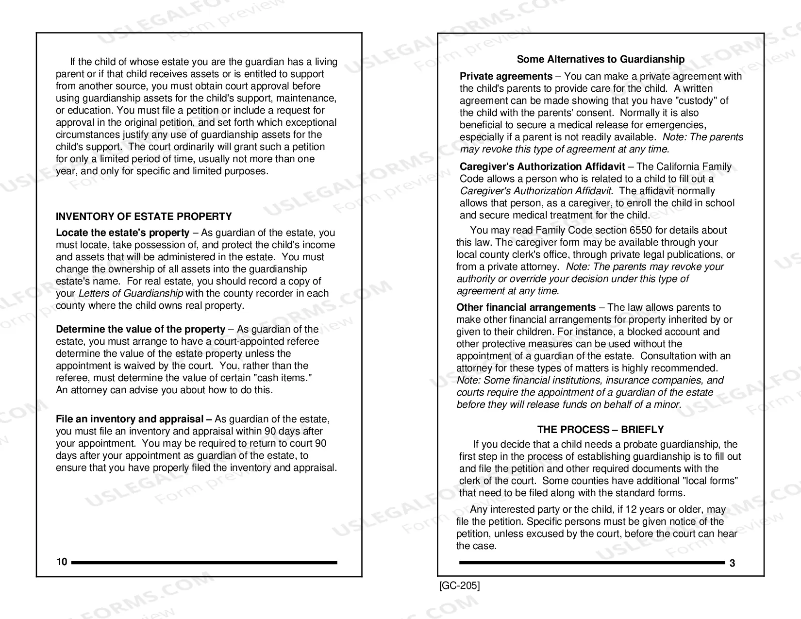 Preview Information on Probate Guardianship of the Person