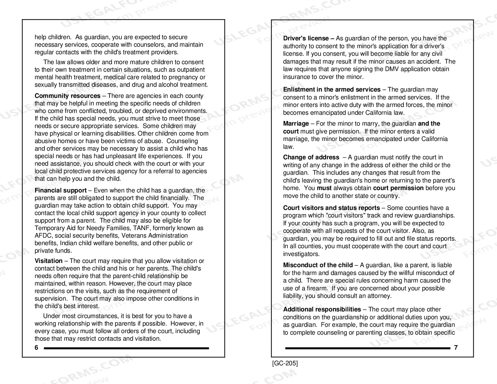 Preview Information on Probate Guardianship of the Person