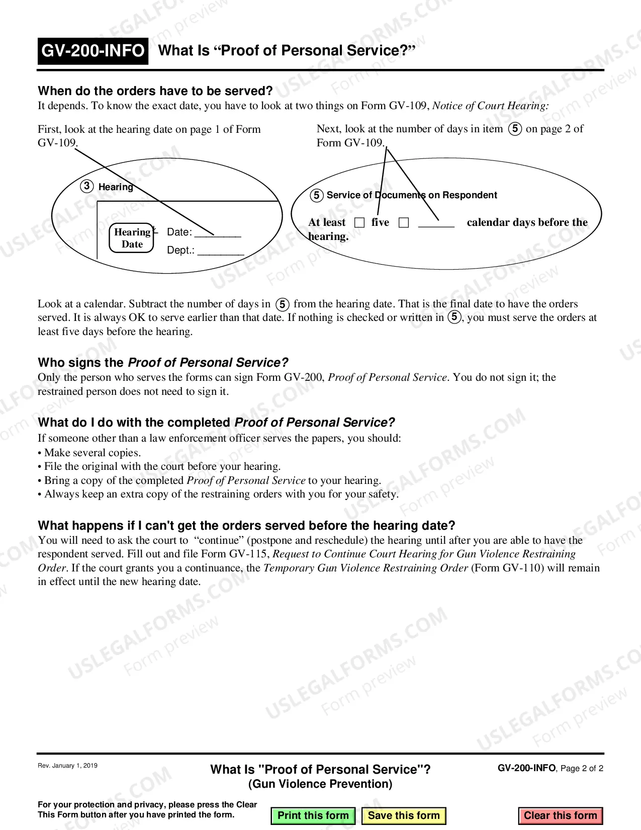 Preview What is Proof of Personal Service