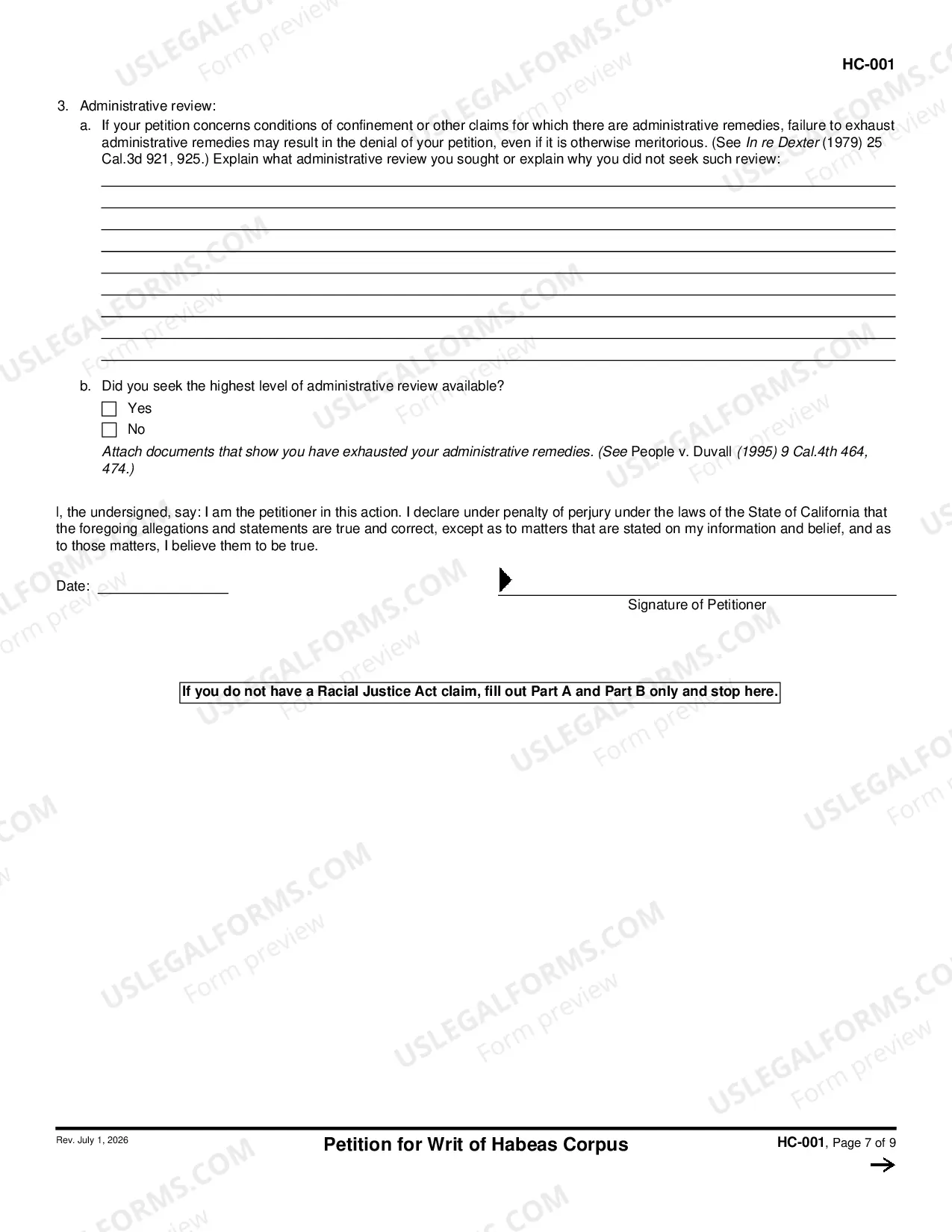 Preview Petition for Writ of Habeas Corpus