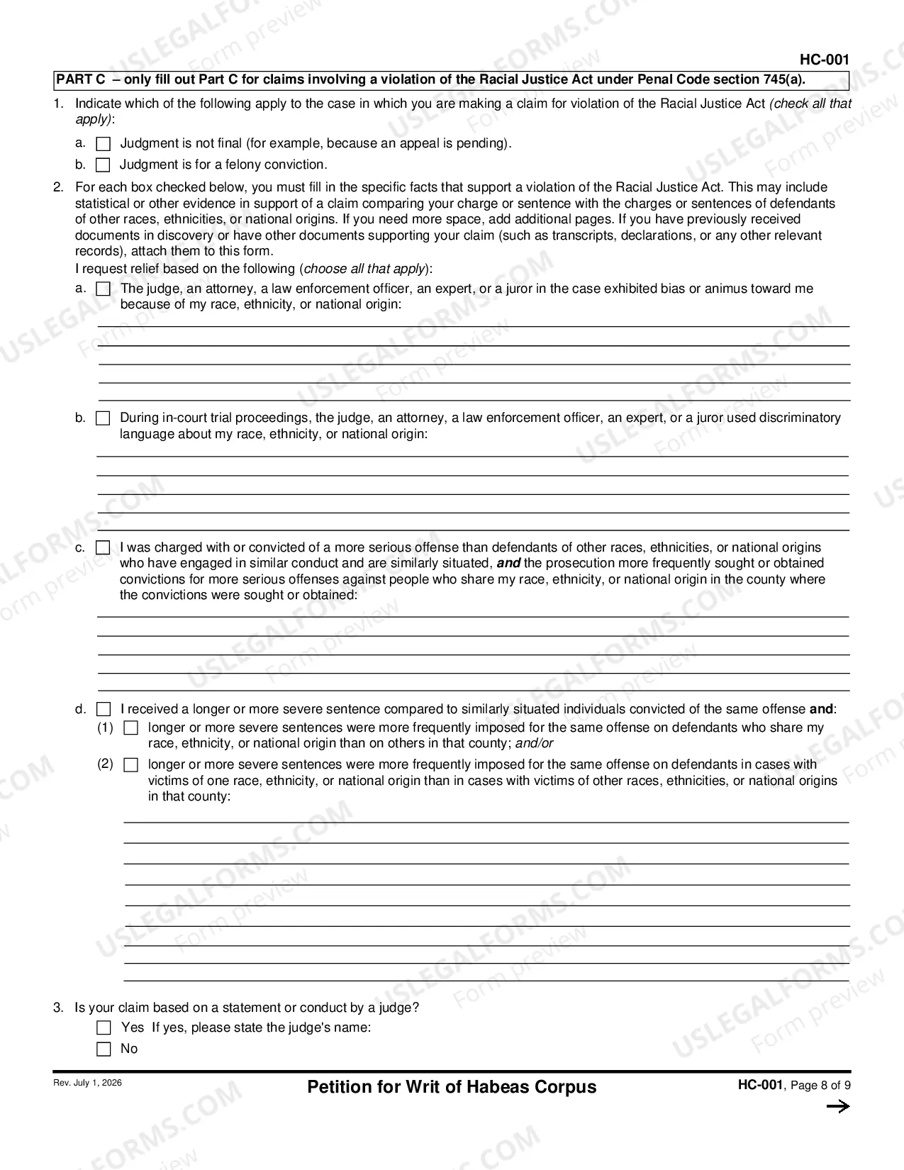 Preview Petition for Writ of Habeas Corpus